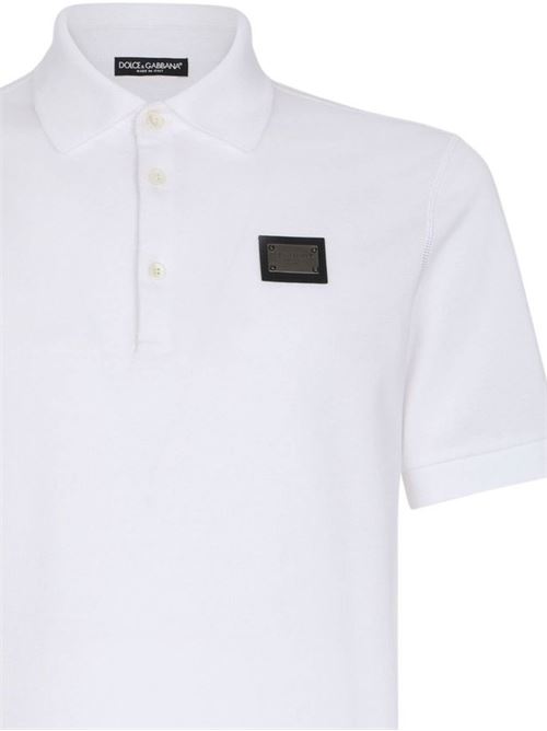 White polo shirt for men DOLCE&GABBANA | G8PL4TG7F2HW0800